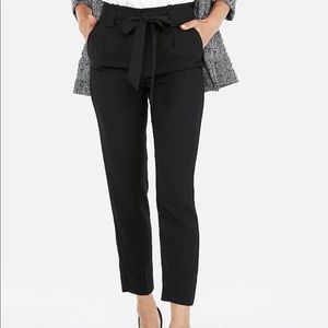 Express ankle high rise tie pants